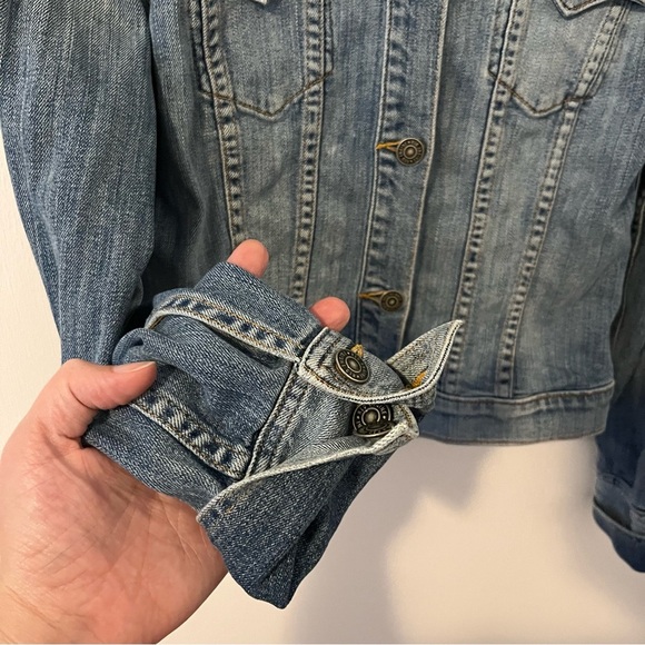 Red Engine Denim Blue Jean Jacket Giacca Women’s Small - Picture 5 of 14